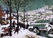 unknow artist Hunters in the Snow France oil painting reproduction